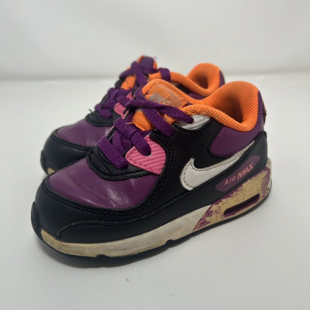 Nike Air Max 90 Sneakers (TS)‎ Size 7C 'Bold Berry' Purple/Orange 345017-504